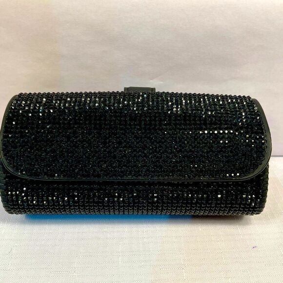 BLACK JEWLED SUNGLASSES/GLASSES CASE - Picture 1 of 3